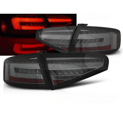 Pilotos Traseros Led Bar Ahumado Intermitente Dinamico Para Audi A4 B8 12-15 Sedan Con Halogena Serie