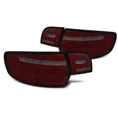 PILOTOS TRASEROS LED RED SMOKE compatible con AUDI A3 8P 5D 08-12 con intermitente dinamico