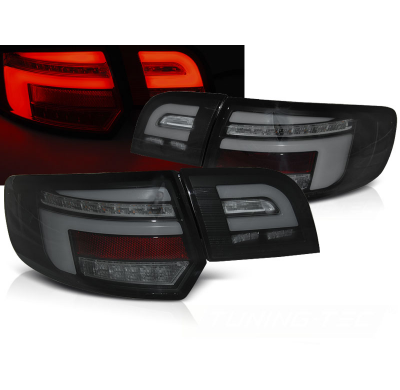 PILOTOS TRASEROS LED BLACK para AUDI A3 8P 5D 08-12 con intermitente dinamico