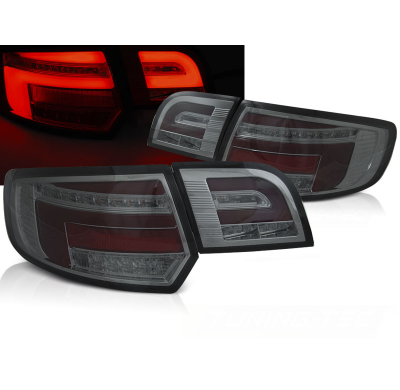 PILOTOS TRASEROS ROJAS SMOKE compatible con AUDI A3 8P 5D 08-12 con intermitente dinamico