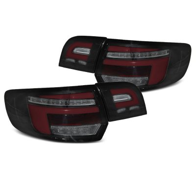 PILOTOS TRASEROS ROJAS NEGRO para AUDI A3 8P 5D 08-12 con intermitente dinamico