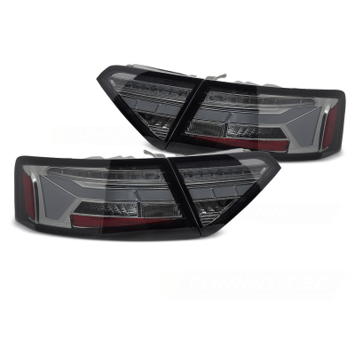 PILOTOS TRASEROS LED DE BARRA AHUMADA SEQUENCIALES PARA AUDI A5 11-16 BOMBILLA OEM
