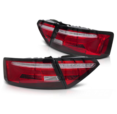 PILOTOS TRASEROS LED ROJAS Y BLANCAS SEQUENCIALES para AUDI A5 11-16 BOMBILLA OEM