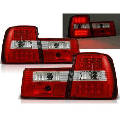 Pilotos Traseros Led Bmw E34 02.88-12.95 Rojo/Blanco Led