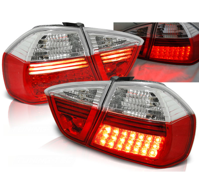 Pilotos Traseros Led Bmw E90 03.05-08.08 Rojo/Blanco Led