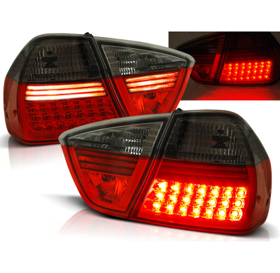 Pilotos Traseros Led Bmw E90 03.05-08.08 Rojo Ahumado Led
