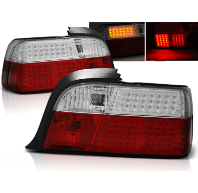 Pilotos Traseros Led Bmw E36 12.90-08.99 Coupe Rojo/Blanco Led