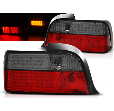 Pilotos Traseros Led Bmw E36 12.90-08.99 Coupe Rojo Ahumado Led
