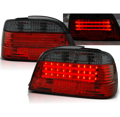 Pilotos Traseros Led Bmw E38 06.94-07.01 Rojo Ahumado Led