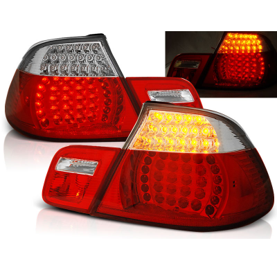 Pilotos Traseros Led Bmw E46 04.99-03.03 Cabrio Rojo/Blanco Led