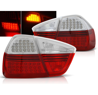 Pilotos Traseros Led Bmw E90 03.05-08.08 Rojo/Blanco Led Indic.