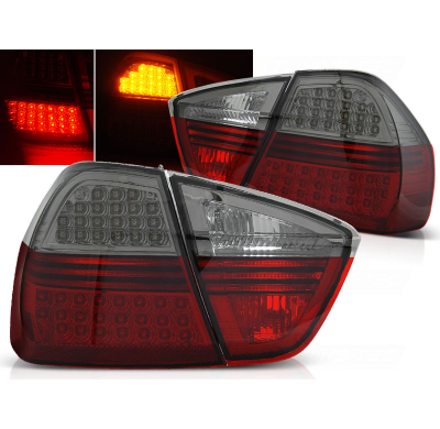 Pilotos Traseros Led Bmw E90 03.05-08.08 Rojo Ahumado Led Indic.