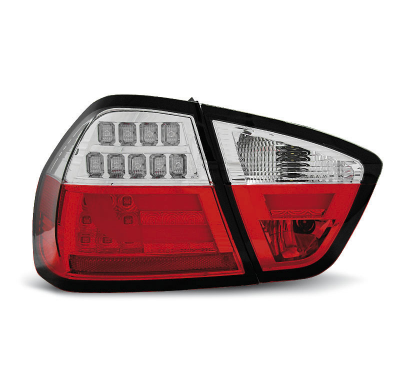 Pilotos Traseros Led Bmw E90 03.05-08.08 Rojo/Blanco Led Bar