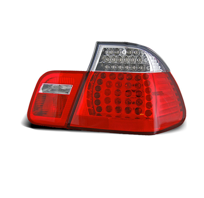 Pilotos Traseros Led Bmw E46 09.01-03.05 Sedan Rojo/Blanco Led