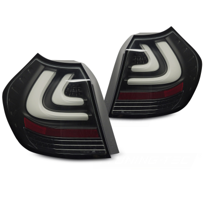 Pilotos Traseros Led Bmw E87/E81 04-08.07 Ahumado Negro Led Bar