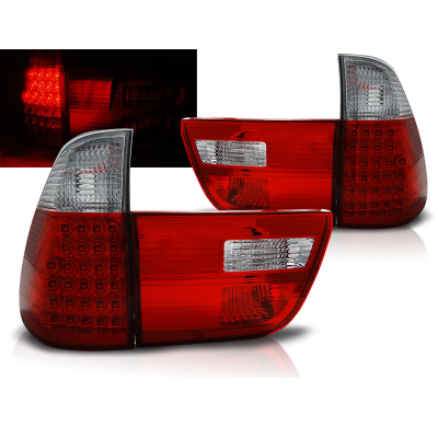 Pilotos Traseros Led Bmw X5 E53 09.99-06 Rojo/Blanco Led