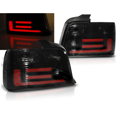 Pilotos Traseros Led Bmw E36 12.90-08.99 Sedan Ahumado Bar Led
