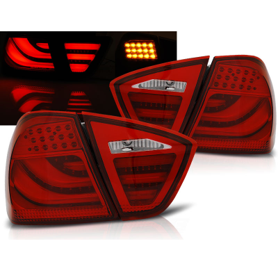 Pilotos Traseros Led Bmw E90 03.05-08.08 Red Led Bar