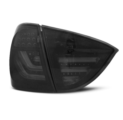 Pilotos Traseros Led Bmw E91 05-08 Ahumado Negro Led Bar