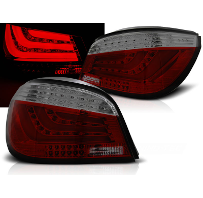 Pilotos Traseros Led Bmw E60 07.03-02.07 Rojo Ahumado Led Bar