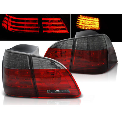 Pilotos Traseros Led Bmw E61 04-03.07 Touring Rojo Ahumado Led