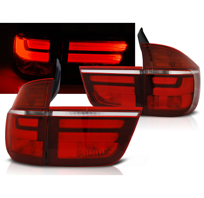 Pilotos Traseros Led Bmw X5 E70  03.07-05.10 Rojo/Blanco Led 2