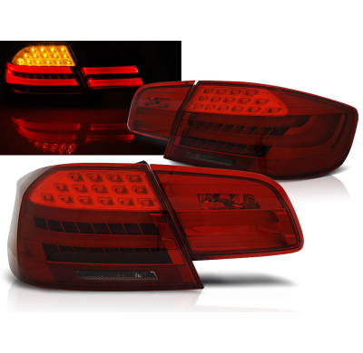 Pilotos Traseros Led Bmw E92 09.06-03.10 Rojo Ahumado Led Bar
