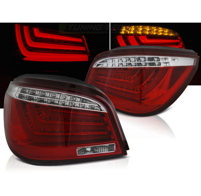 Pilotos Traseros Led Bmw E60 07.03-02.07 Rojo/Blanco Led Bar