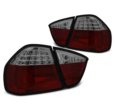 Pilotos Traseros Led Bmw E90 03.05-08.08 Rojo Ahumado Led Bar