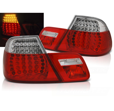 Pilotos Traseros Led Bmw E46 04.99-03.03 Coupe Red White Led-Intermitente Dinamico