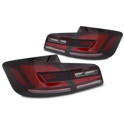 PILOTOS TRASEROS LED BAR ROJO HUMO para BMW F10 10-16 con intermitente dinamico