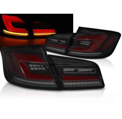 PILOTOS TRASEROS LED BAR HUMO NEGRO para BMW F10 10-16 con intermitente dinamico