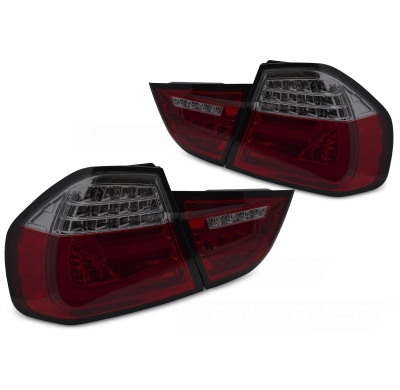 PILOTOS TRASEROS LED DE COLOR ROJO AHUMADO INTERMITENTE DINAMICO para BMW E90 09-11