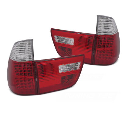 PILOTOS TRASEROS LED ROJO BLANCO compatibles con BMW X5 E53 09.99-10.03