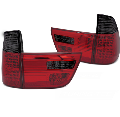PILOTOS TRASEROS LED AHUMADOS ROJOS para BMW X5 E53 09.99-10.03