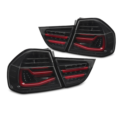 PILOTOS TRASEROS LED NEGRAS SEQUENCIALES PARA BMW E90 09-11