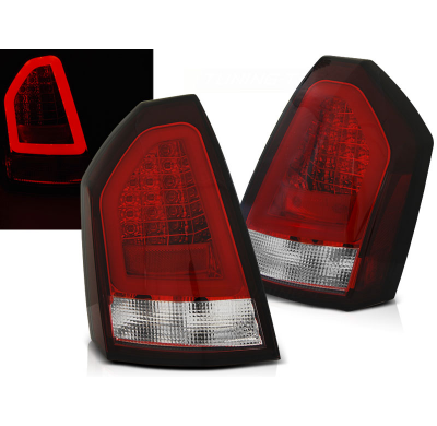 Pilotos Led Chrysler 300c 05-08 Rojo Blanco Led Bar