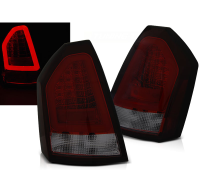 Pilotos Led Chrysler 300c 05-08 Rojo Ahumados Led Bar