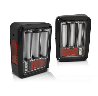 Pilotos Traseros Chrysler Jeep Wrangler Jk 07-18 Led Bar Black