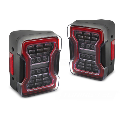 PILOTOS TRASEROS LED CHRYSLER JEEP WRANGLER JK 07-18 LED NEGRO