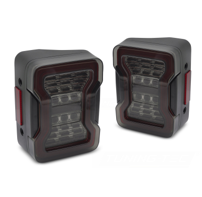 PILOTOS TRASEROS LED CHRYSLER JEEP WRANGLER JK 07-18 LED HUMO