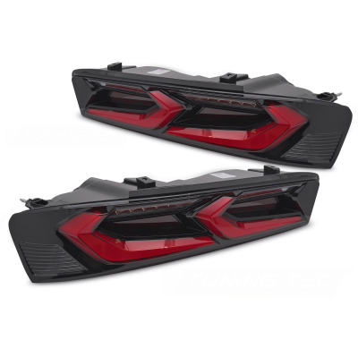 PILOTOS TRASEROS LED ROJAS Y NEGRAS aptas para CHEVROLET CAMARO 16-18