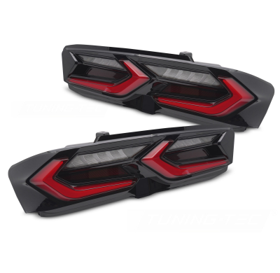PILOTOS TRASEROS PILOTOS TRASEROS LED ROJAS Y NEGRAS compatibles con CHEVROLET CAMARO 19-23