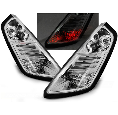 Pilotos Traseros Led Fiat Grande Punto 09.05-09 Cromado Led