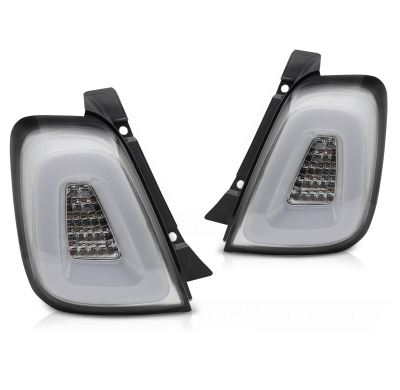 PILOTOS TRASEROS LED  FIAT 500 15-20 BARRA LED BLANCA
