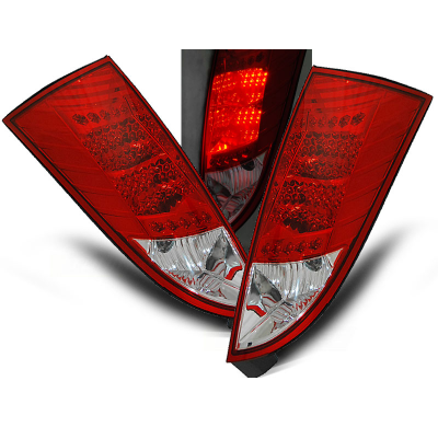 Pilotos Traseros Led Ford Focus Mk1 10.98-10.04 Hatchback Rojo/Blanco Led