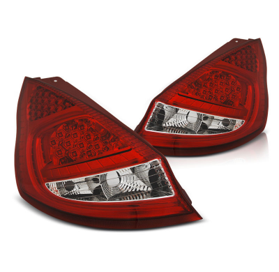 Pilotos Led Ford Fiesta Mk7 08-12  Hb Rojo Blanco Led