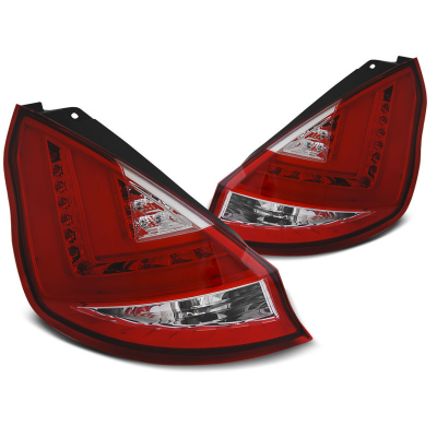 Pilotos Traseros Led Ford Fiesta Mk7 12-15 Hb Rojo/Blanco Led Bar