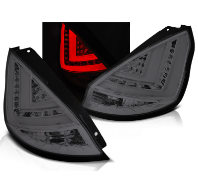 Pilotos Traseros Led Ford Fiesta Mk7 12-15 Hb Ahumado Led Bar