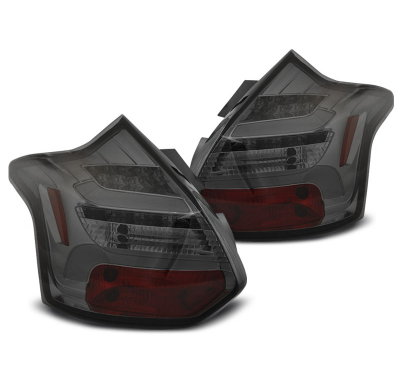 Pilotos Traseros Led Ford Focus 3 11-10.14 Hatchback Ahumado Led Bar Intermitentes Dinamicos